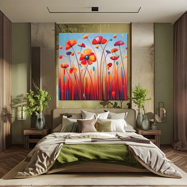 Leinwandbilder Premium LuxCanva® A1575, Floral Sounds , Wohnen, Blumen, Gänseblümchen, Gänseblümchen, Natur, Zimmer, Lebendige Farben
