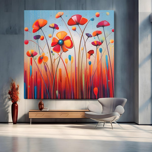 Leinwandbilder Premium LuxCanva® A1575, Floral Sounds , Wohnen, Blumen, Gänseblümchen, Gänseblümchen, Natur, Zimmer, Lebendige Farben