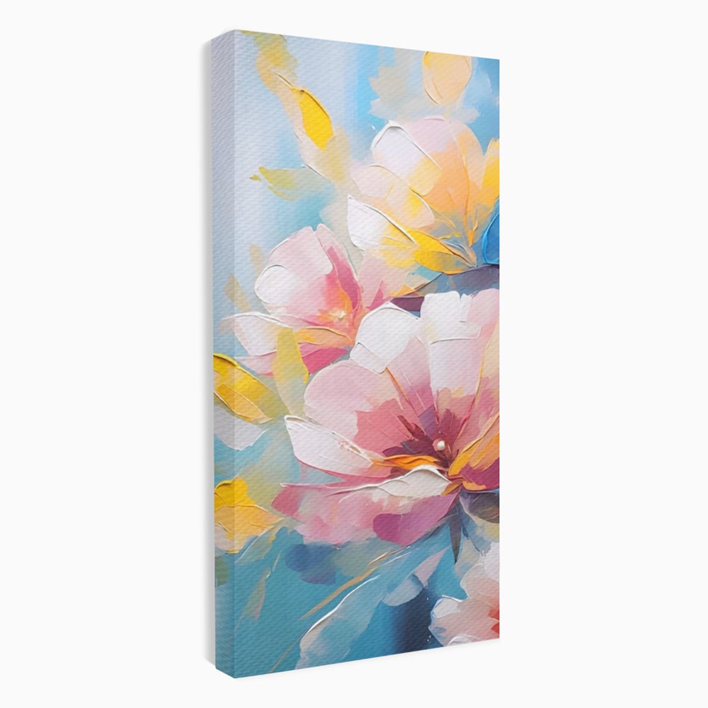 Tablou Canvas Premium LuxCanva® A1578, Cherry Flowers . Dormitor, Buchet, Colorat, Decorativ, Living, Culori Vibrante