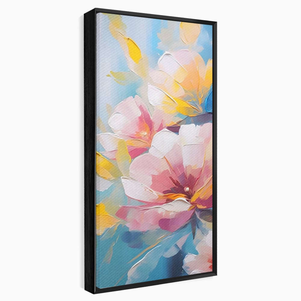 Tablou Canvas Premium LuxCanva® A1578, Cherry Flowers . Dormitor, Buchet, Colorat, Decorativ, Living, Culori Vibrante