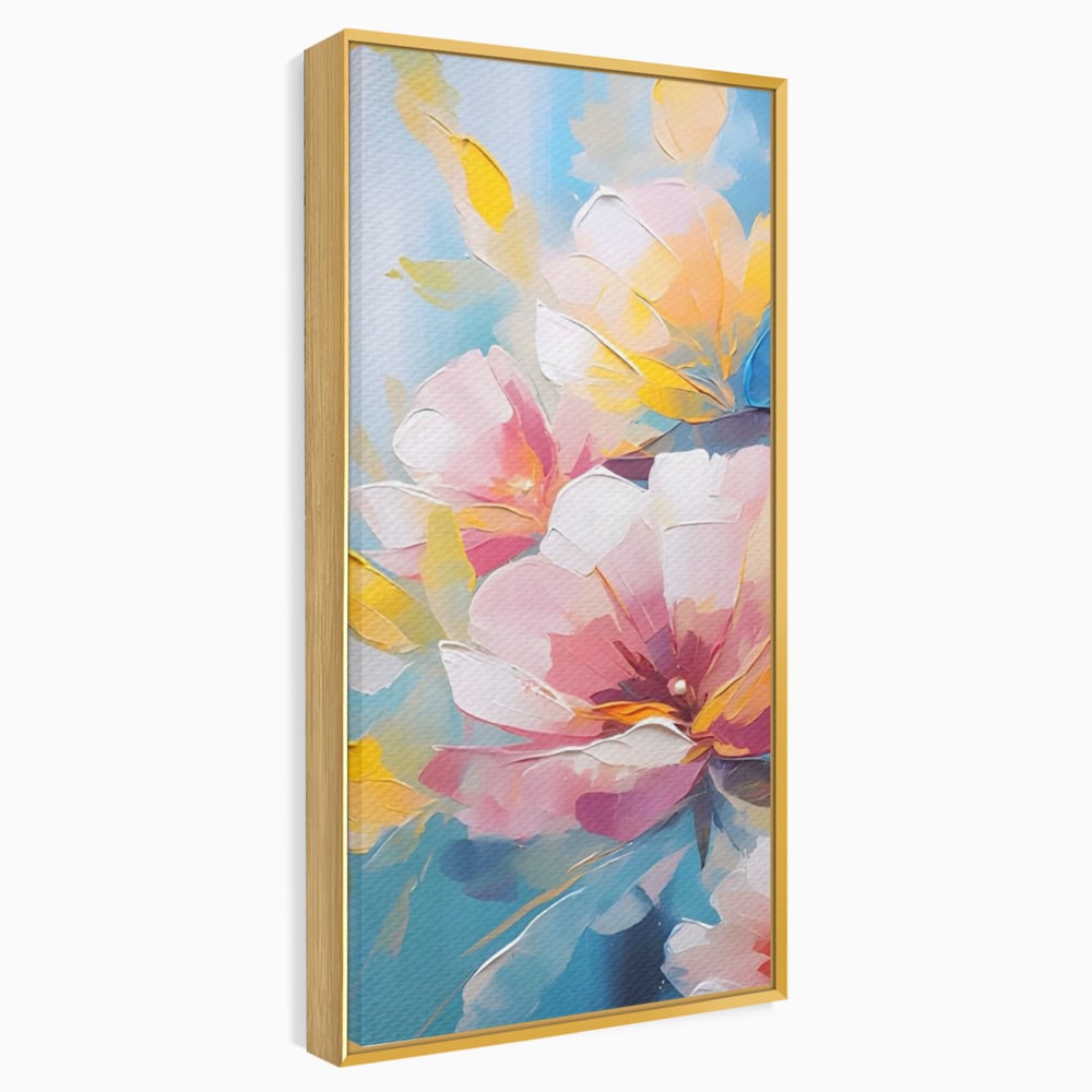 Tablou Canvas Premium LuxCanva® A1578, Cherry Flowers . Dormitor, Buchet, Colorat, Decorativ, Living, Culori Vibrante