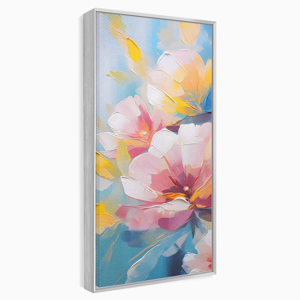 Tablou Canvas Premium LuxCanva® A1578, Cherry Flowers . Dormitor, Buchet, Colorat, Decorativ, Living, Culori Vibrante