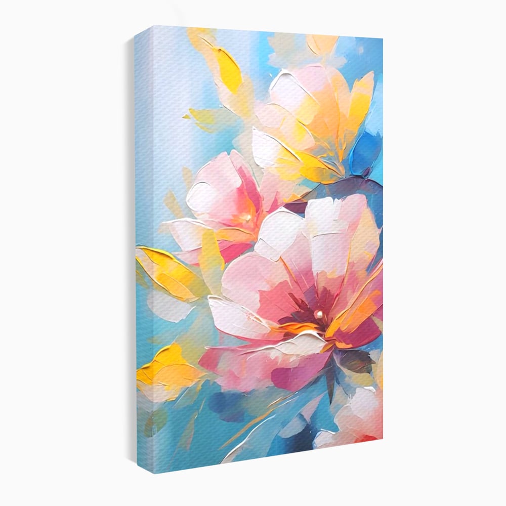 Tablou Canvas Premium LuxCanva® A1578, Cherry Flowers . Dormitor, Buchet, Colorat, Decorativ, Living, Culori Vibrante