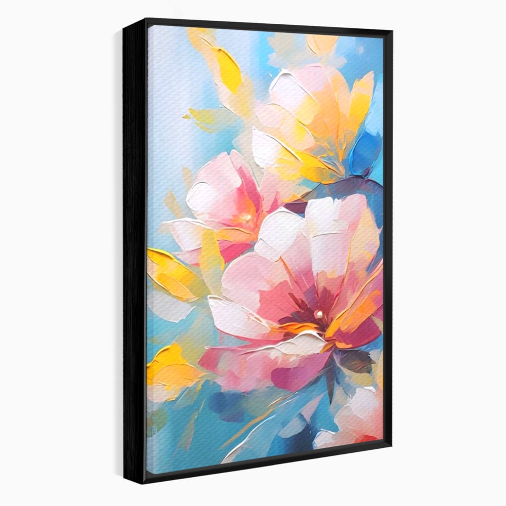 Tablou Canvas Premium LuxCanva® A1578, Cherry Flowers . Dormitor, Buchet, Colorat, Decorativ, Living, Culori Vibrante