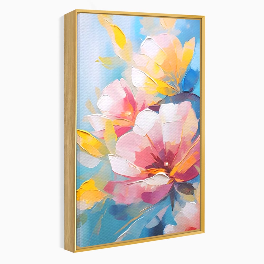 Tablou Canvas Premium LuxCanva® A1578, Cherry Flowers . Dormitor, Buchet, Colorat, Decorativ, Living, Culori Vibrante