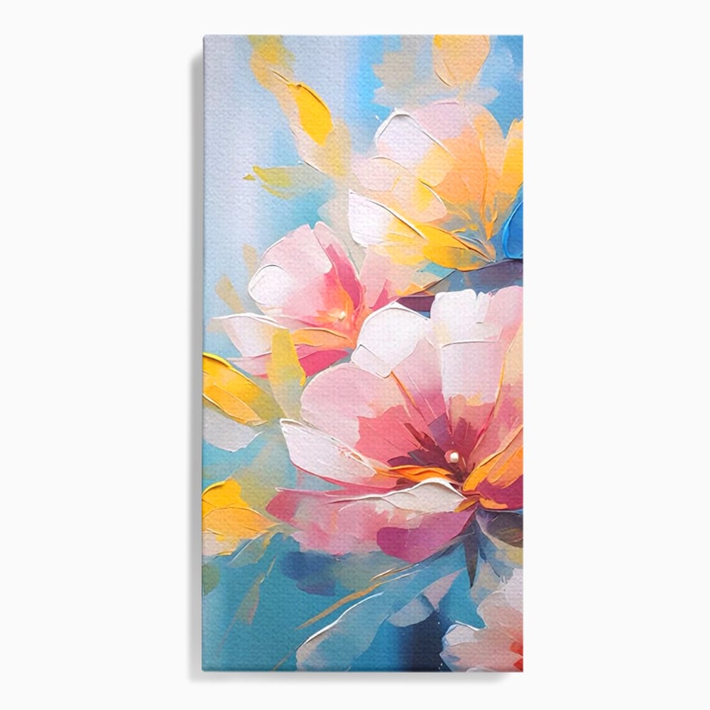 Tablou Canvas Premium LuxCanva® A1578, Cherry Flowers . Dormitor, Buchet, Colorat, Decorativ, Living, Culori Vibrante