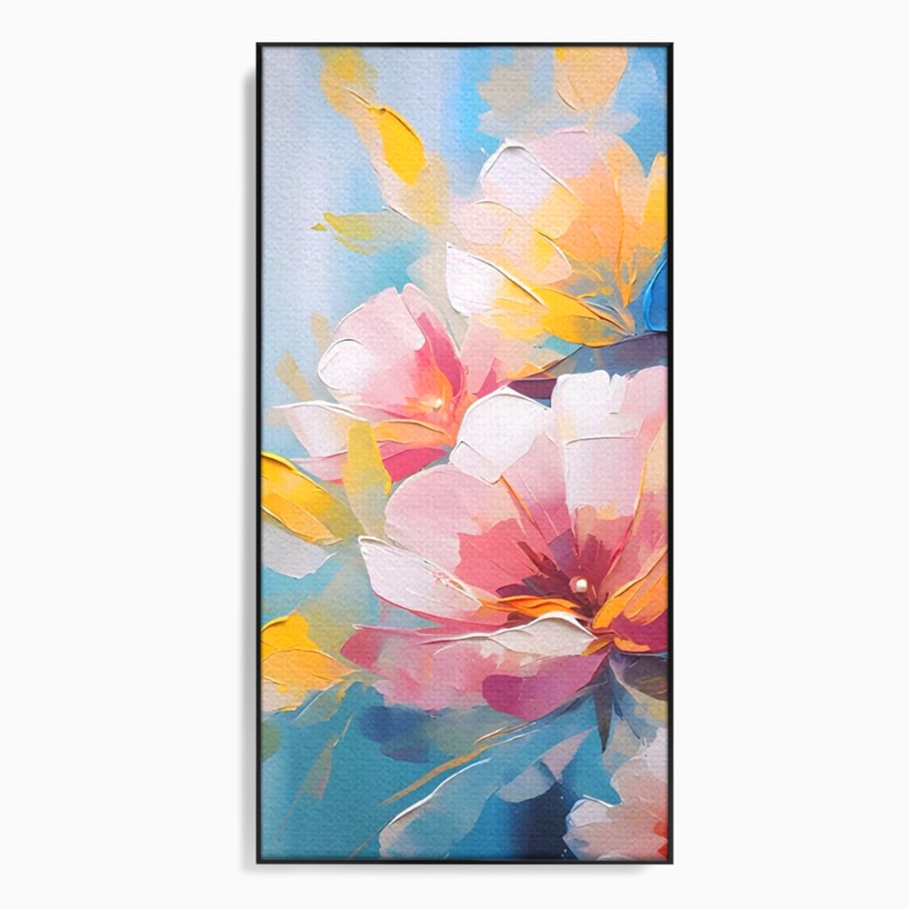 Tablou Canvas Premium LuxCanva® A1578, Cherry Flowers . Dormitor, Buchet, Colorat, Decorativ, Living, Culori Vibrante