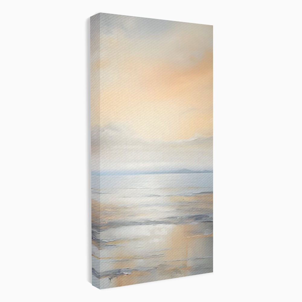 Tablou Canvas Premium LuxCanva® A1580, Vibratia Valurilor , Dormitor, Mare, Plaja, Nisip, Decorativ, Living, Culori Vibrante