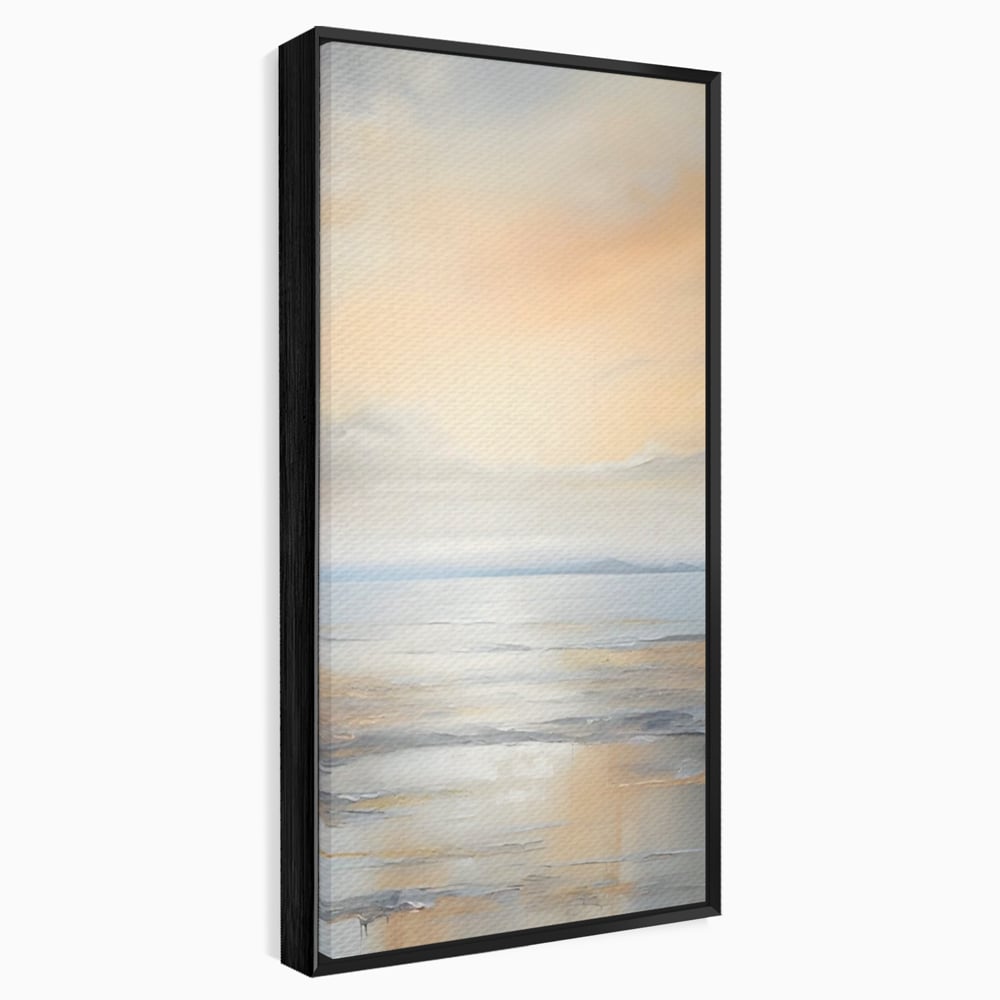 Tablou Canvas Premium LuxCanva® A1580, Vibratia Valurilor , Dormitor, Mare, Plaja, Nisip, Decorativ, Living, Culori Vibrante