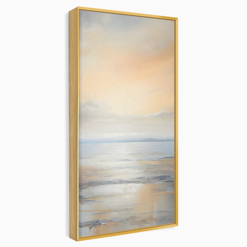 Tablou Canvas Premium LuxCanva® A1580, Vibratia Valurilor , Dormitor, Mare, Plaja, Nisip, Decorativ, Living, Culori Vibrante