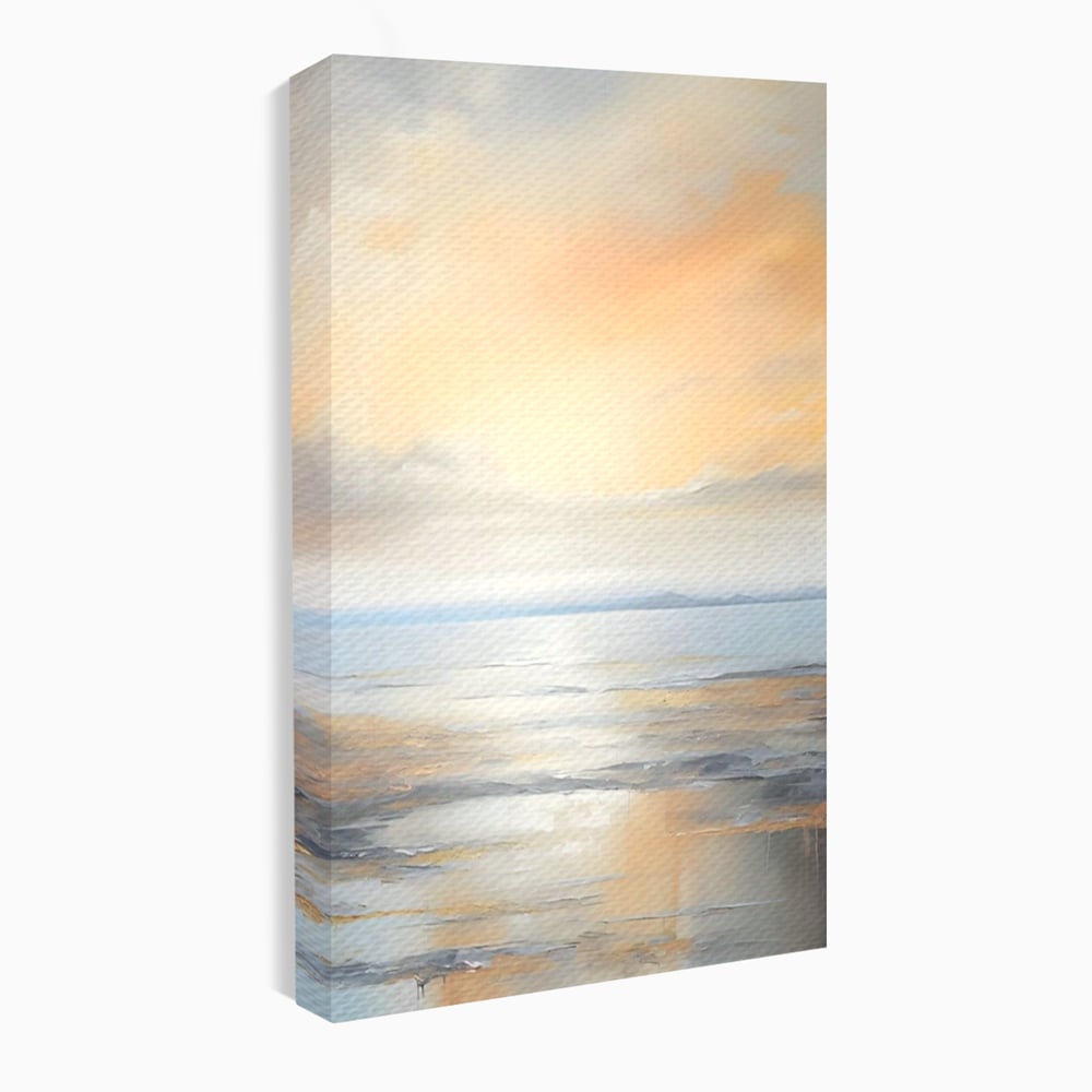 Tablou Canvas Premium LuxCanva® A1580, Vibratia Valurilor , Dormitor, Mare, Plaja, Nisip, Decorativ, Living, Culori Vibrante