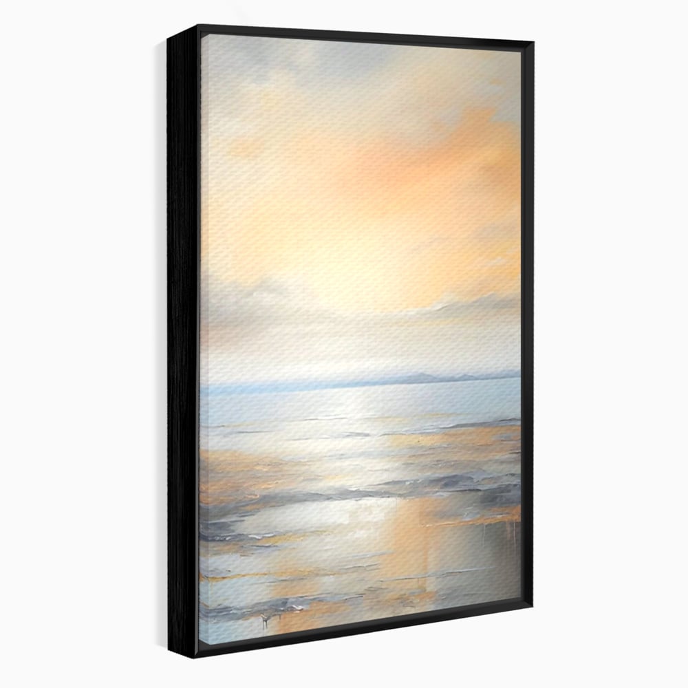 Tablou Canvas Premium LuxCanva® A1580, Vibratia Valurilor , Dormitor, Mare, Plaja, Nisip, Decorativ, Living, Culori Vibrante
