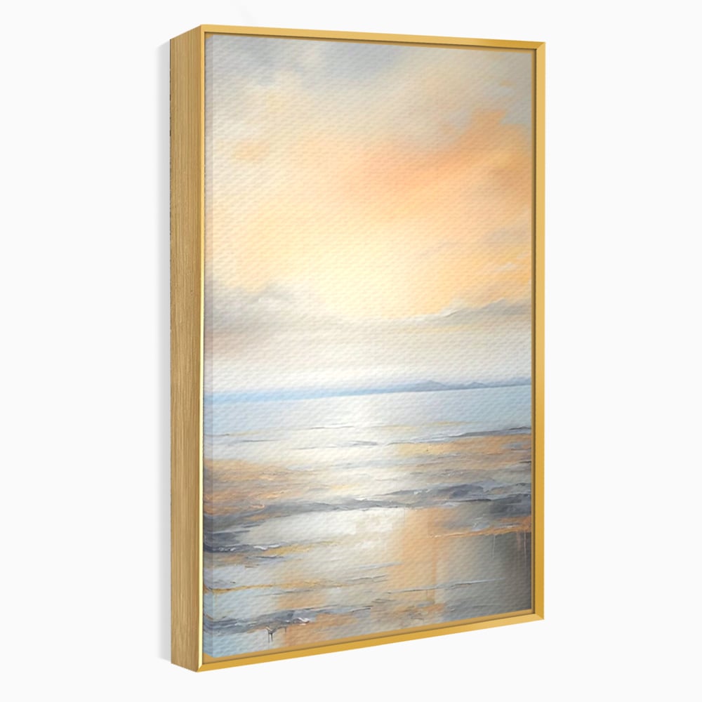Tablou Canvas Premium LuxCanva® A1580, Vibratia Valurilor , Dormitor, Mare, Plaja, Nisip, Decorativ, Living, Culori Vibrante