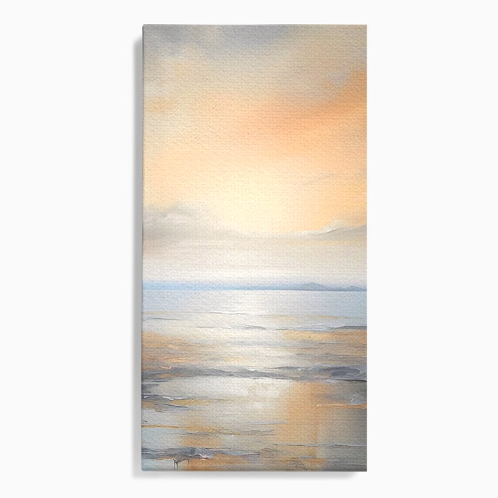 Tablou Canvas Premium LuxCanva® A1580, Vibratia Valurilor , Dormitor, Mare, Plaja, Nisip, Decorativ, Living, Culori Vibrante
