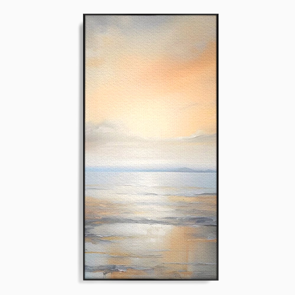 Tablou Canvas Premium LuxCanva® A1580, Vibratia Valurilor , Dormitor, Mare, Plaja, Nisip, Decorativ, Living, Culori Vibrante