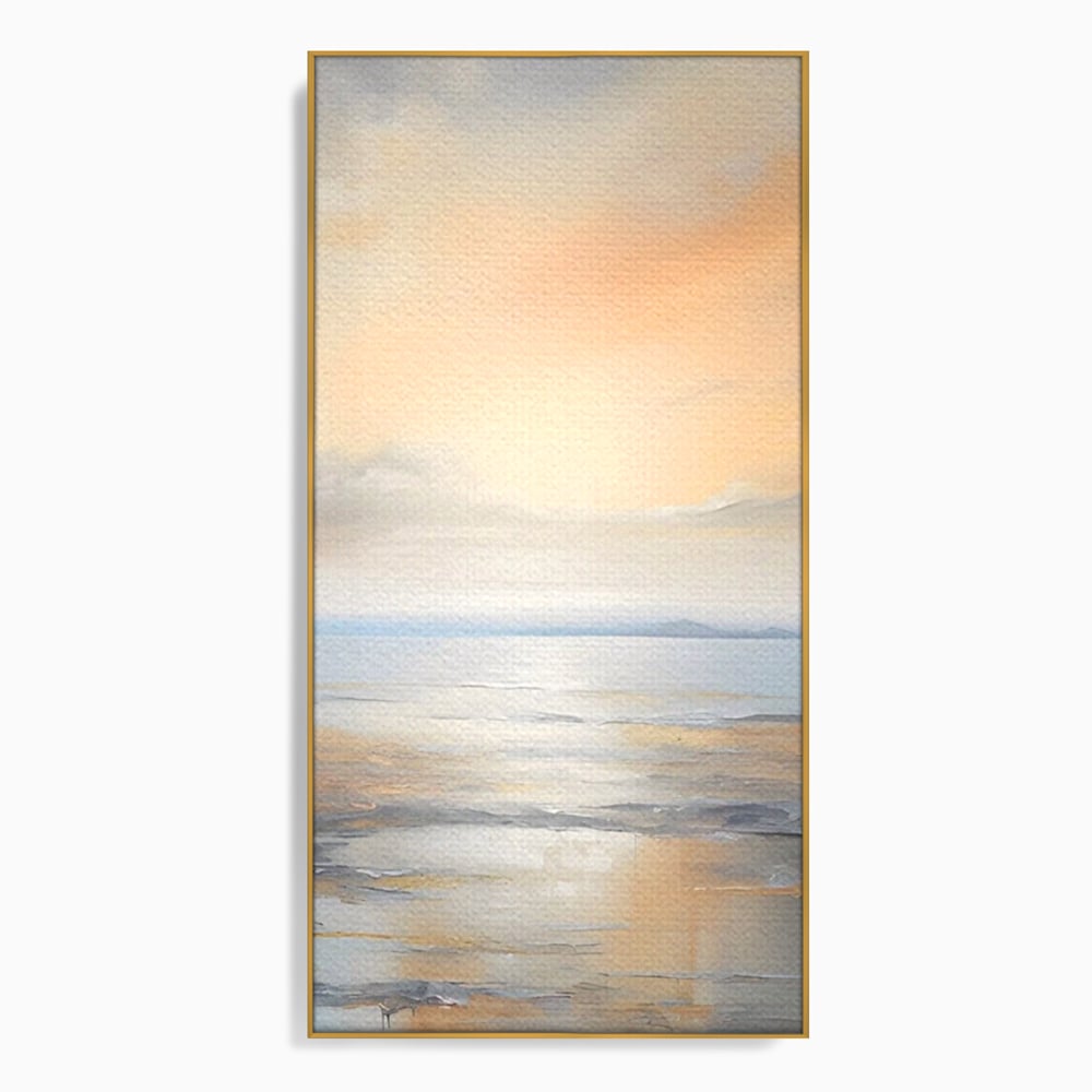 Tablou Canvas Premium LuxCanva® A1580, Vibratia Valurilor , Dormitor, Mare, Plaja, Nisip, Decorativ, Living, Culori Vibrante