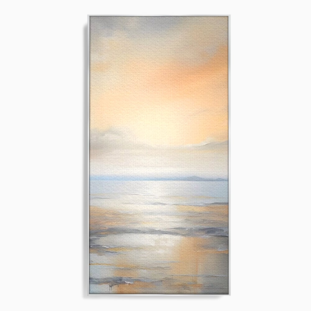 Tablou Canvas Premium LuxCanva® A1580, Vibratia Valurilor , Dormitor, Mare, Plaja, Nisip, Decorativ, Living, Culori Vibrante