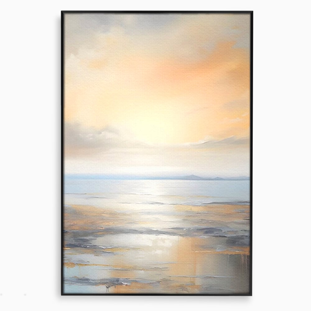 Tablou Canvas Premium LuxCanva® A1580, Vibratia Valurilor , Dormitor, Mare, Plaja, Nisip, Decorativ, Living, Culori Vibrante