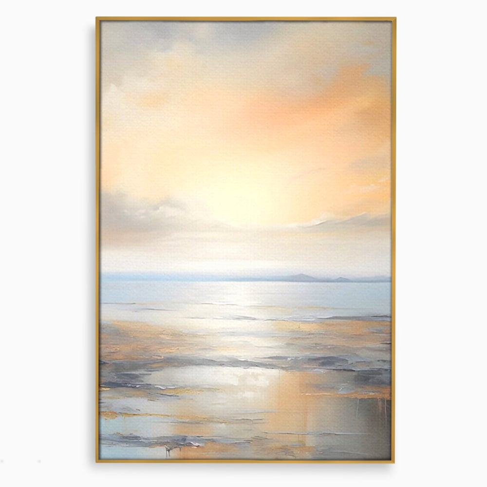 Tablou Canvas Premium LuxCanva® A1580, Vibratia Valurilor , Dormitor, Mare, Plaja, Nisip, Decorativ, Living, Culori Vibrante