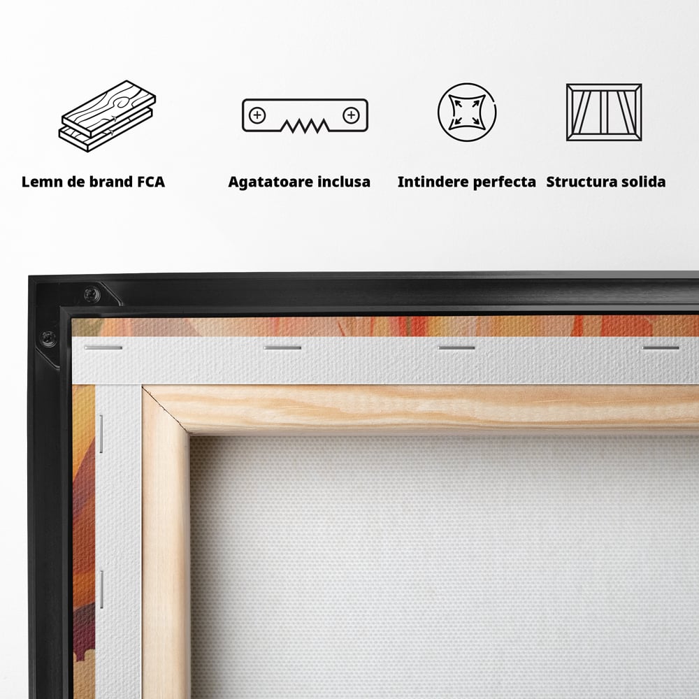 Leinwandbilder LuxCanva Premium Leinwandbilder® A1581, Blumenstrauß mit Tulpen, Schlafzimmer, Blumen, Frühling, Dekorativ, Wohnzimmer, Lebendige Farben