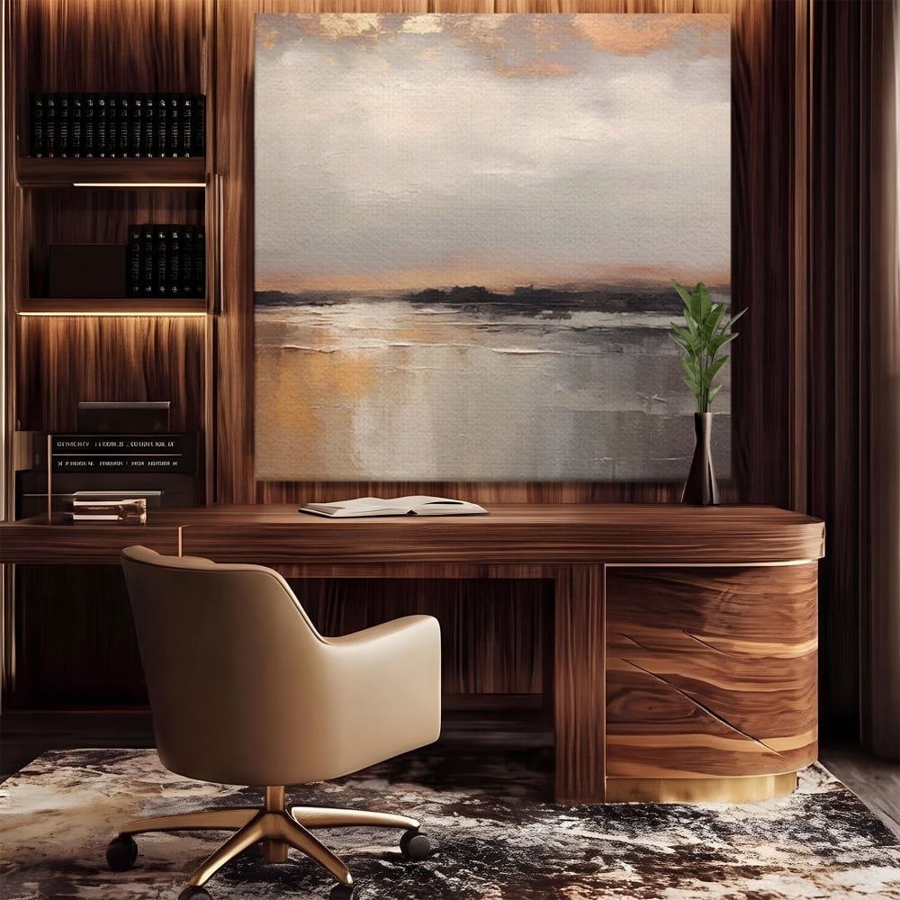 Tablou Canvas Premium LuxCanva® A1582, Valuri Abstracte , Dormitor, Plaja, Mare, Nisip, Decorativ, Living, Culori Vibrante