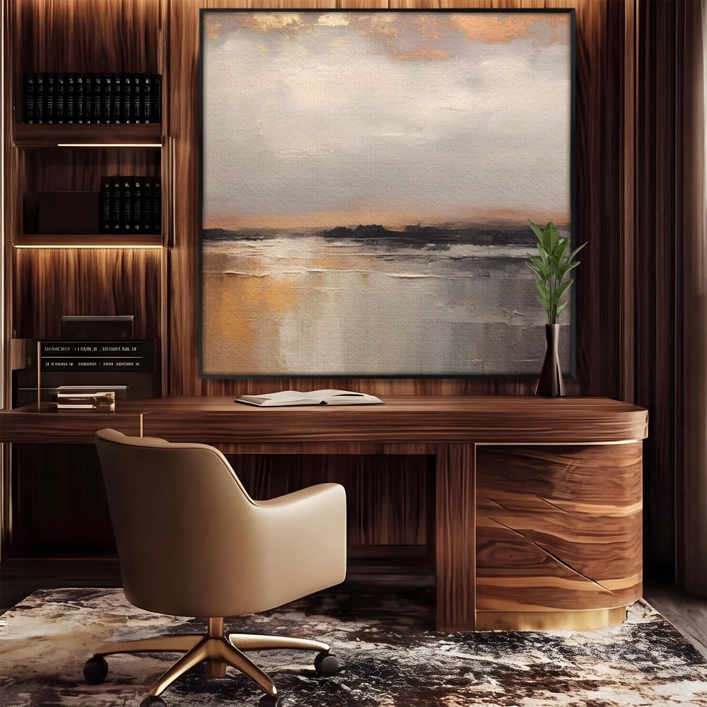 Tablou Canvas Premium LuxCanva® A1582, Valuri Abstracte , Dormitor, Plaja, Mare, Nisip, Decorativ, Living, Culori Vibrante
