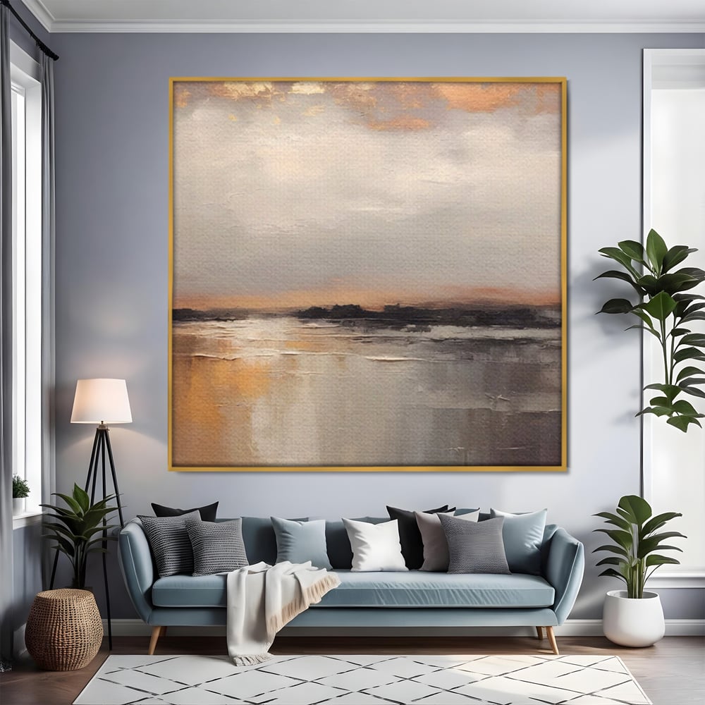Tablou Canvas Premium LuxCanva® A1582, Valuri Abstracte , Dormitor, Plaja, Mare, Nisip, Decorativ, Living, Culori Vibrante