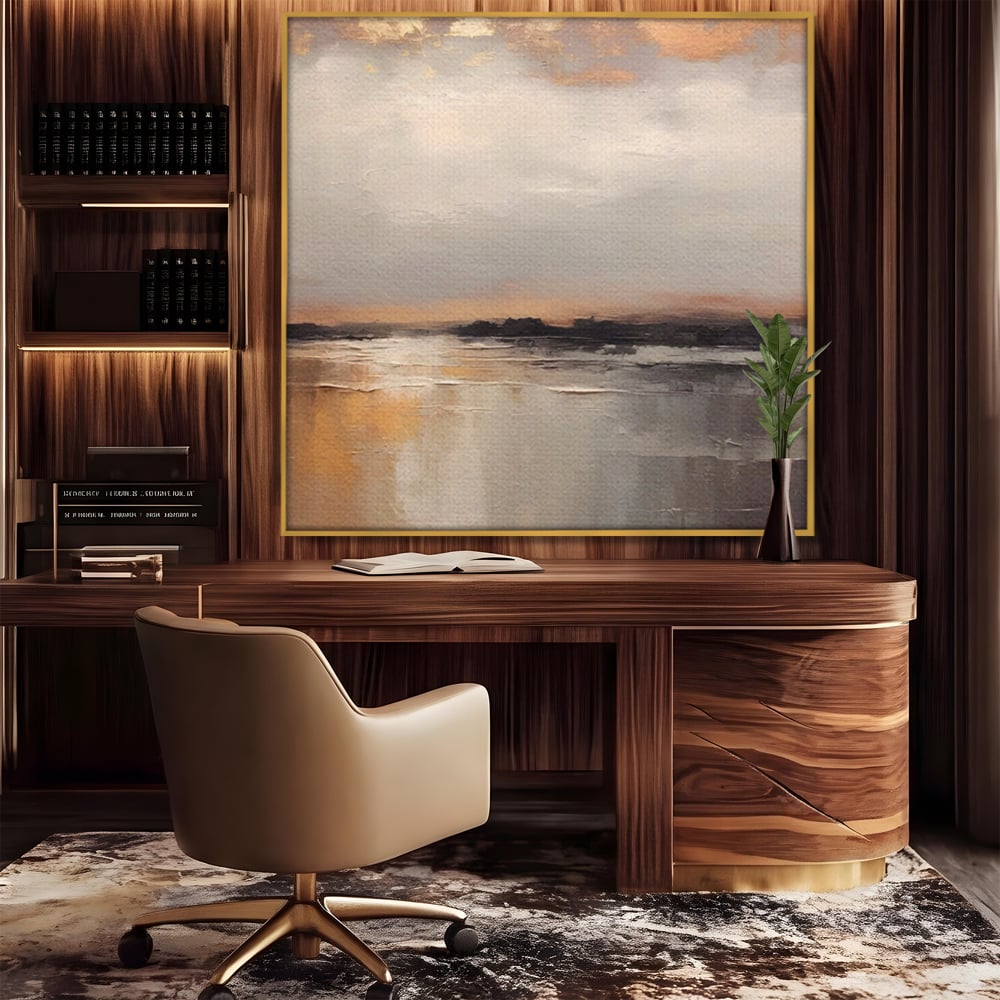 Tablou Canvas Premium LuxCanva® A1582, Valuri Abstracte , Dormitor, Plaja, Mare, Nisip, Decorativ, Living, Culori Vibrante