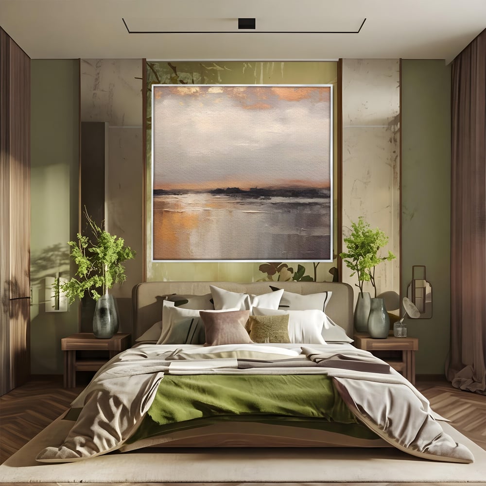 Tablou Canvas Premium LuxCanva® A1582, Valuri Abstracte , Dormitor, Plaja, Mare, Nisip, Decorativ, Living, Culori Vibrante