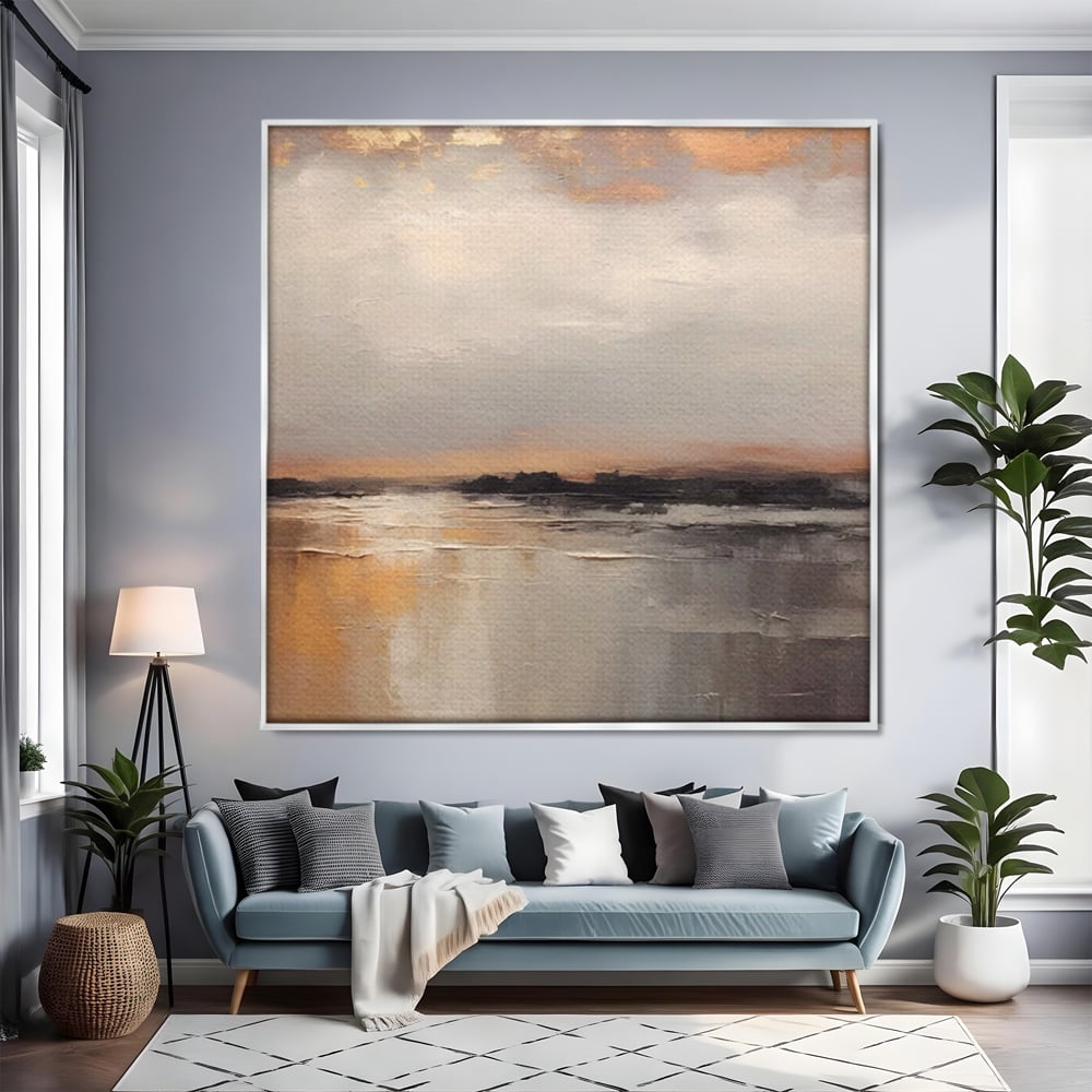 Tablou Canvas Premium LuxCanva® A1582, Valuri Abstracte , Dormitor, Plaja, Mare, Nisip, Decorativ, Living, Culori Vibrante