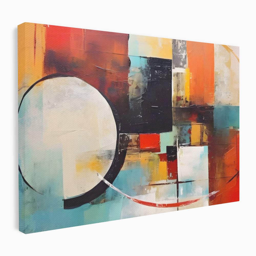 Tablou Canvas Premium LuxCanva® A1583, Melodia Infinitului , Dormitor, Abstract, Decorativ, Armonie, Living, Culori Vibrante