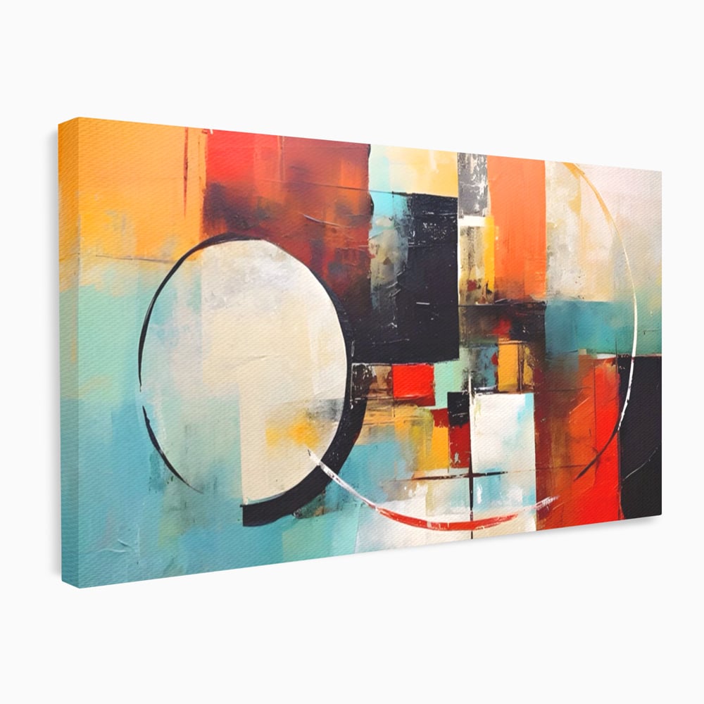 Tablou Canvas Premium LuxCanva® A1583, Melodia Infinitului , Dormitor, Abstract, Decorativ, Armonie, Living, Culori Vibrante