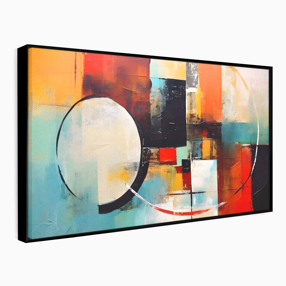 Tablou Canvas Premium LuxCanva® A1583, Melodia Infinitului , Dormitor, Abstract, Decorativ, Armonie, Living, Culori Vibrante