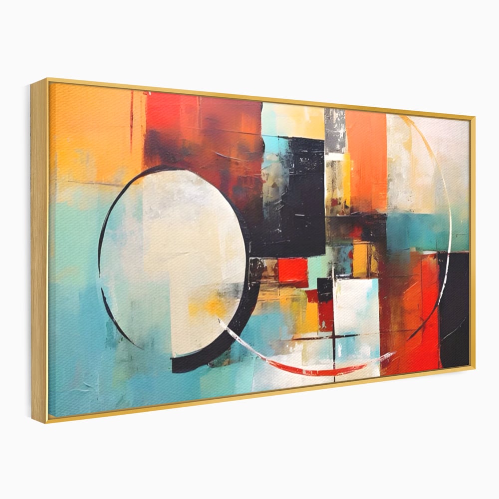 Tablou Canvas Premium LuxCanva® A1583, Melodia Infinitului , Dormitor, Abstract, Decorativ, Armonie, Living, Culori Vibrante
