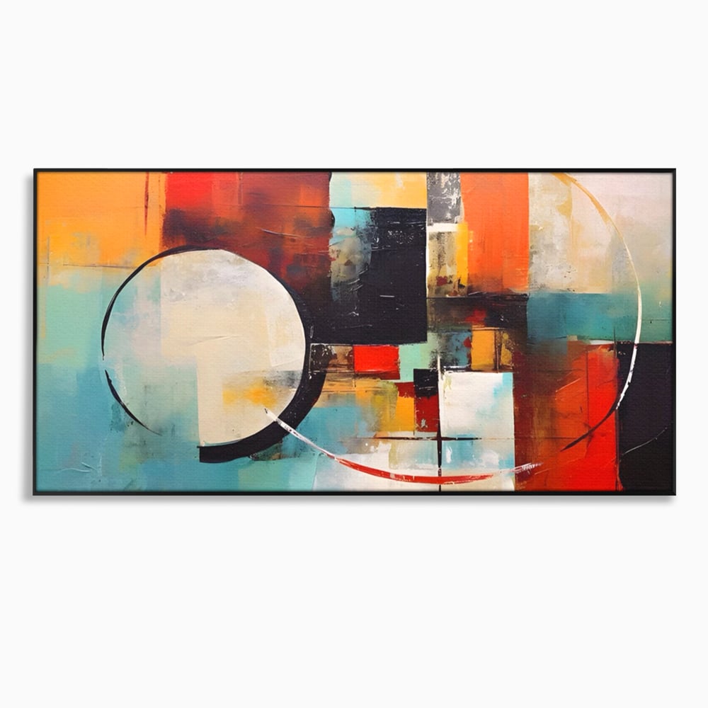 Tablou Canvas Premium LuxCanva® A1583, Melodia Infinitului , Dormitor, Abstract, Decorativ, Armonie, Living, Culori Vibrante
