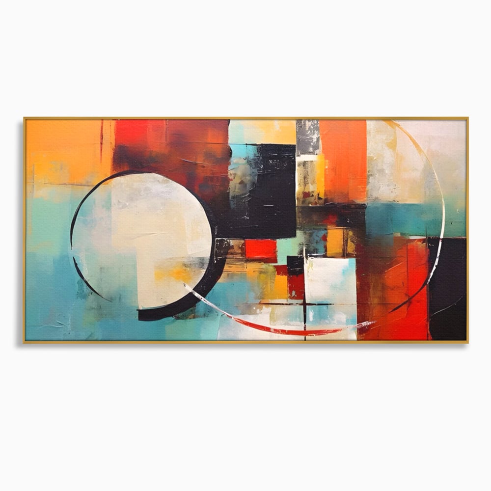 Tablou Canvas Premium LuxCanva® A1583, Melodia Infinitului , Dormitor, Abstract, Decorativ, Armonie, Living, Culori Vibrante