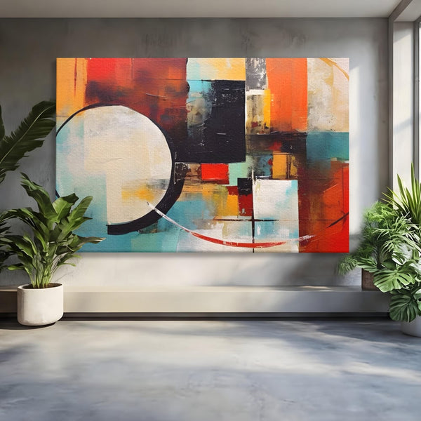 Tablou Canvas Premium LuxCanva® A1583, Melodia Infinitului , Dormitor, Abstract, Decorativ, Armonie, Living, Culori Vibrante