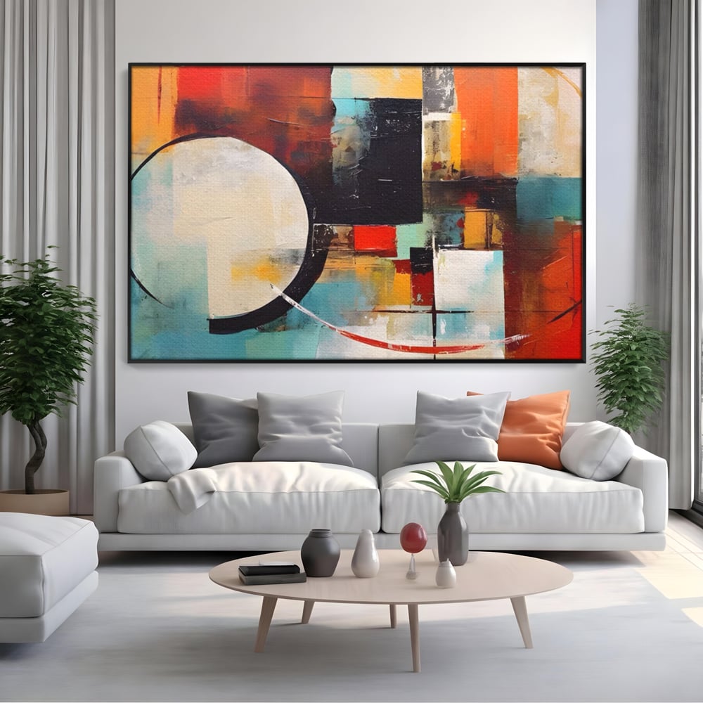 Tablou Canvas Premium LuxCanva® A1583, Melodia Infinitului , Dormitor, Abstract, Decorativ, Armonie, Living, Culori Vibrante