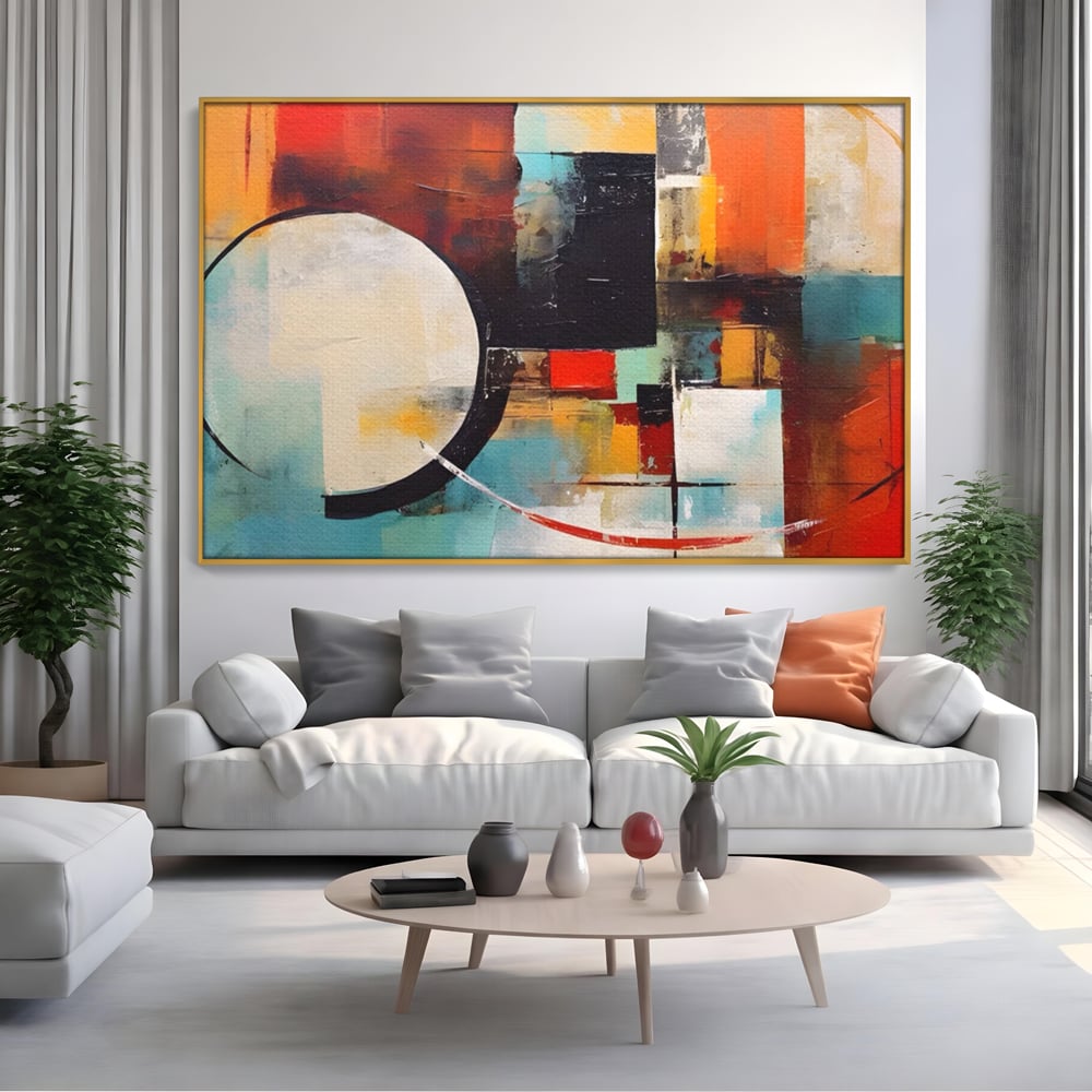 Tablou Canvas Premium LuxCanva® A1583, Melodia Infinitului , Dormitor, Abstract, Decorativ, Armonie, Living, Culori Vibrante