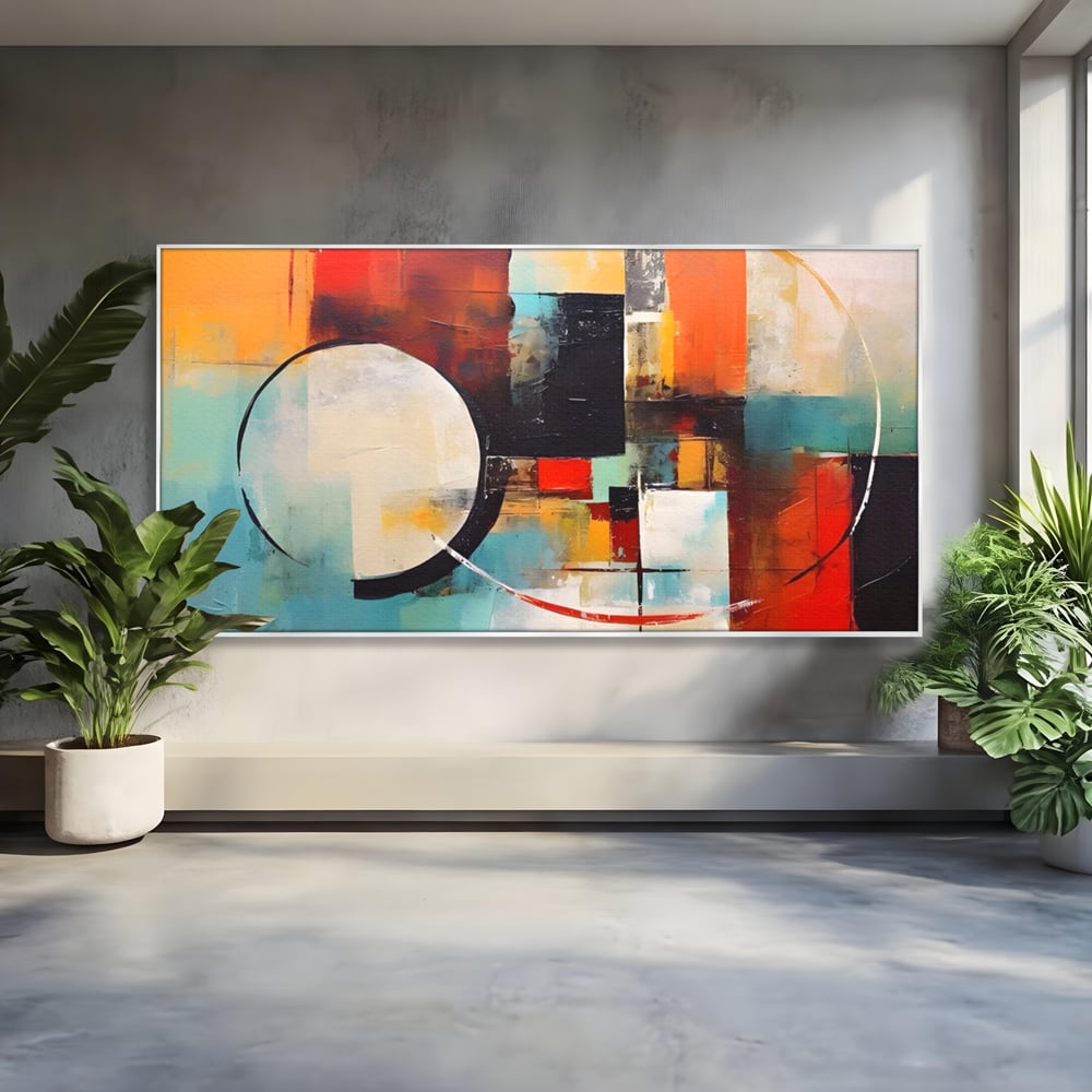 Tablou Canvas Premium LuxCanva® A1583, Melodia Infinitului , Dormitor, Abstract, Decorativ, Armonie, Living, Culori Vibrante
