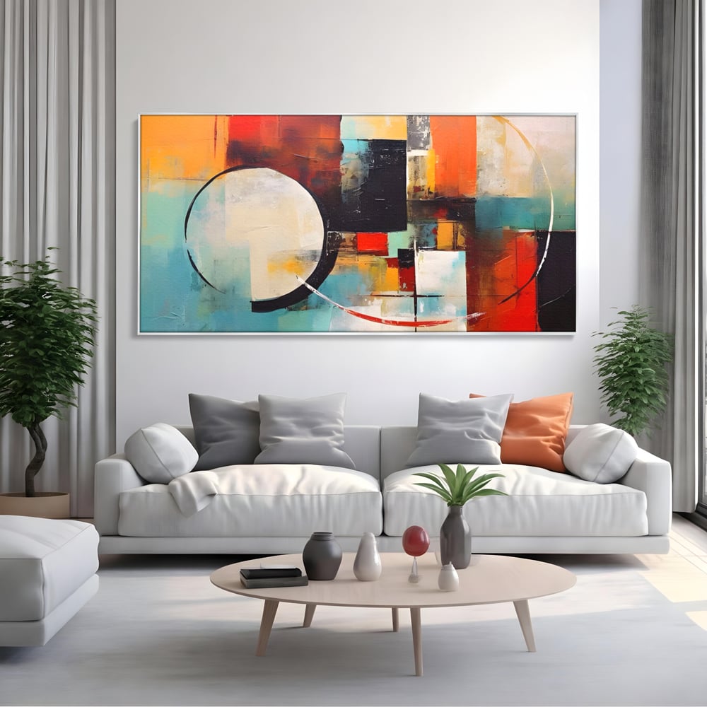 Tablou Canvas Premium LuxCanva® A1583, Melodia Infinitului , Dormitor, Abstract, Decorativ, Armonie, Living, Culori Vibrante