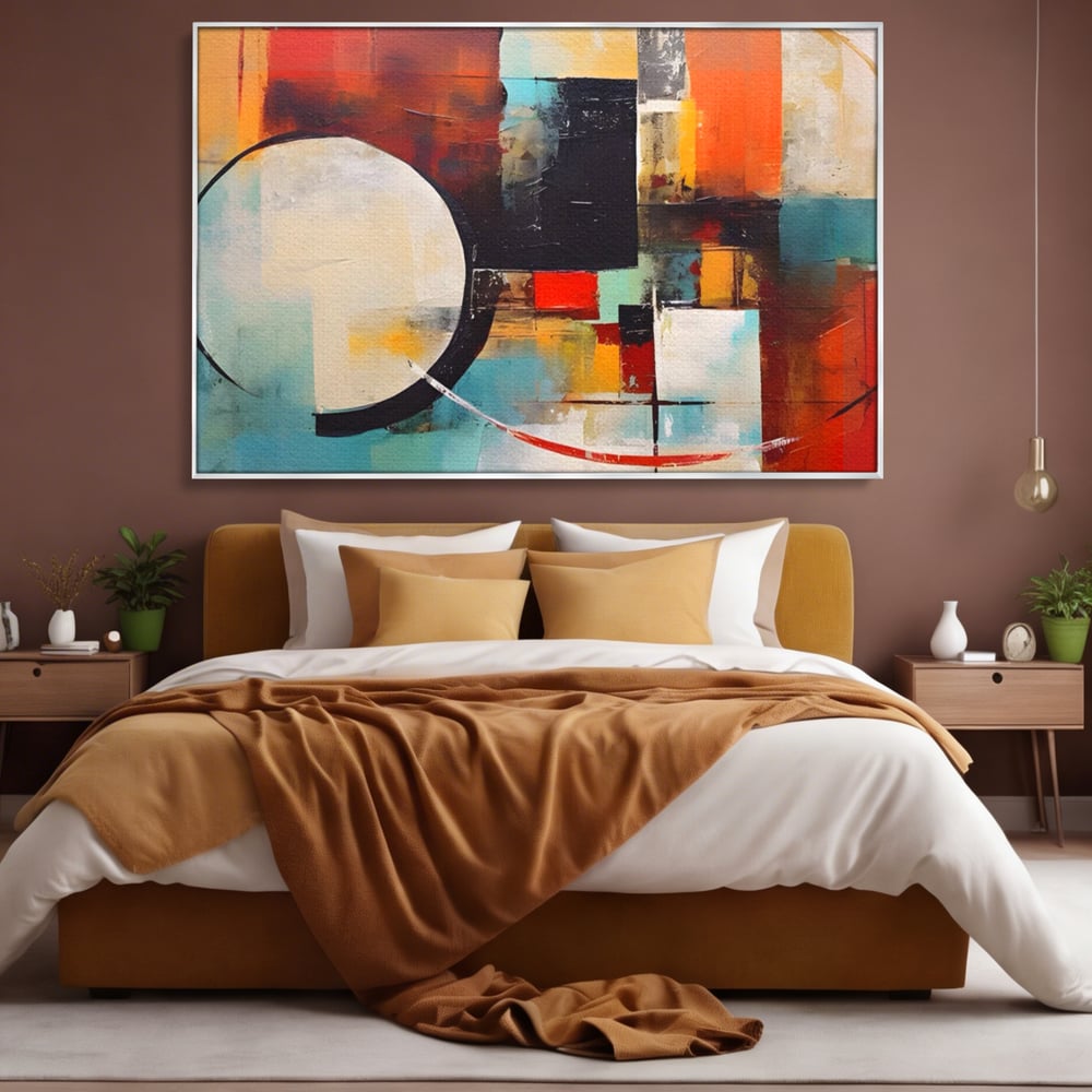 Tablou Canvas Premium LuxCanva® A1583, Melodia Infinitului , Dormitor, Abstract, Decorativ, Armonie, Living, Culori Vibrante
