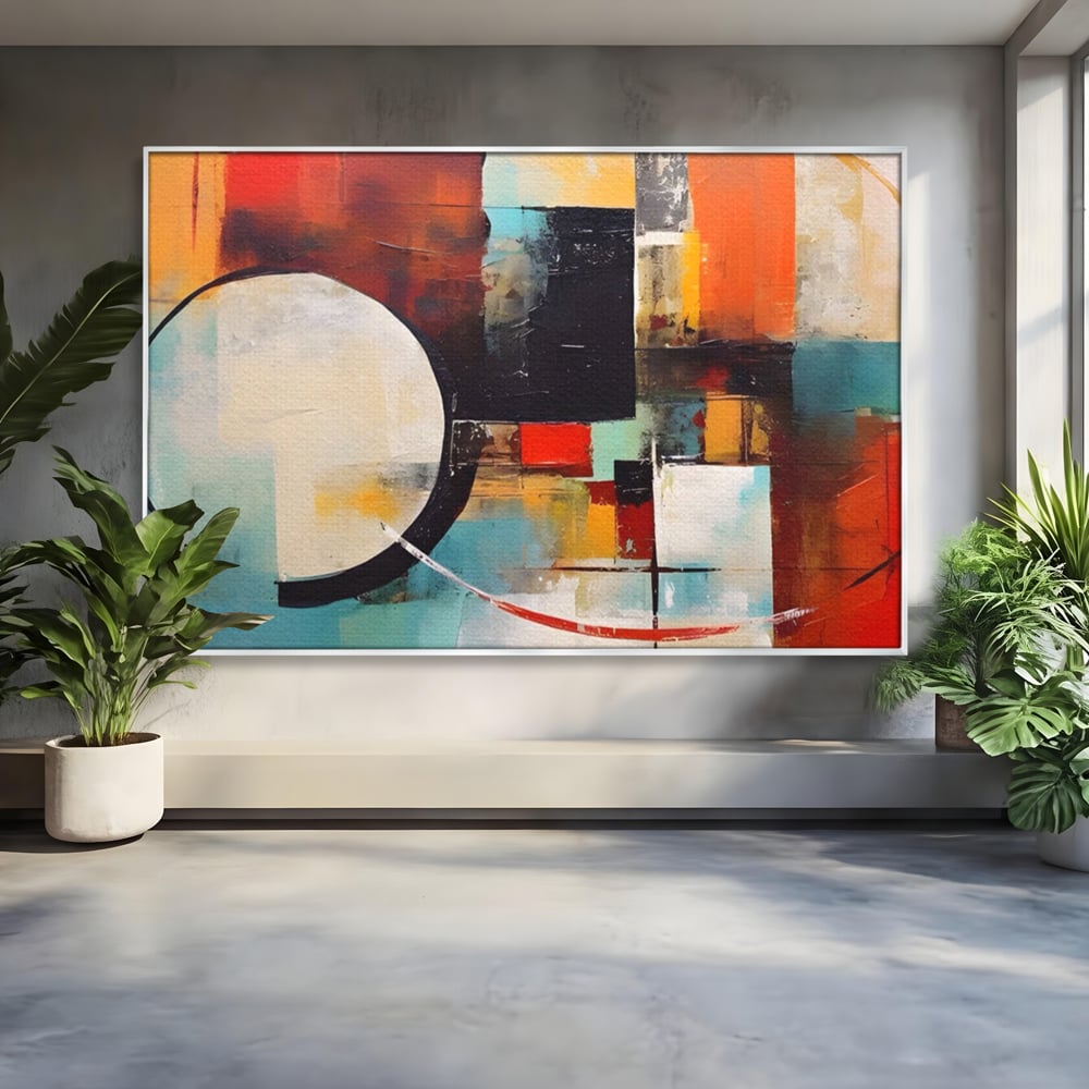 Tablou Canvas Premium LuxCanva® A1583, Melodia Infinitului , Dormitor, Abstract, Decorativ, Armonie, Living, Culori Vibrante
