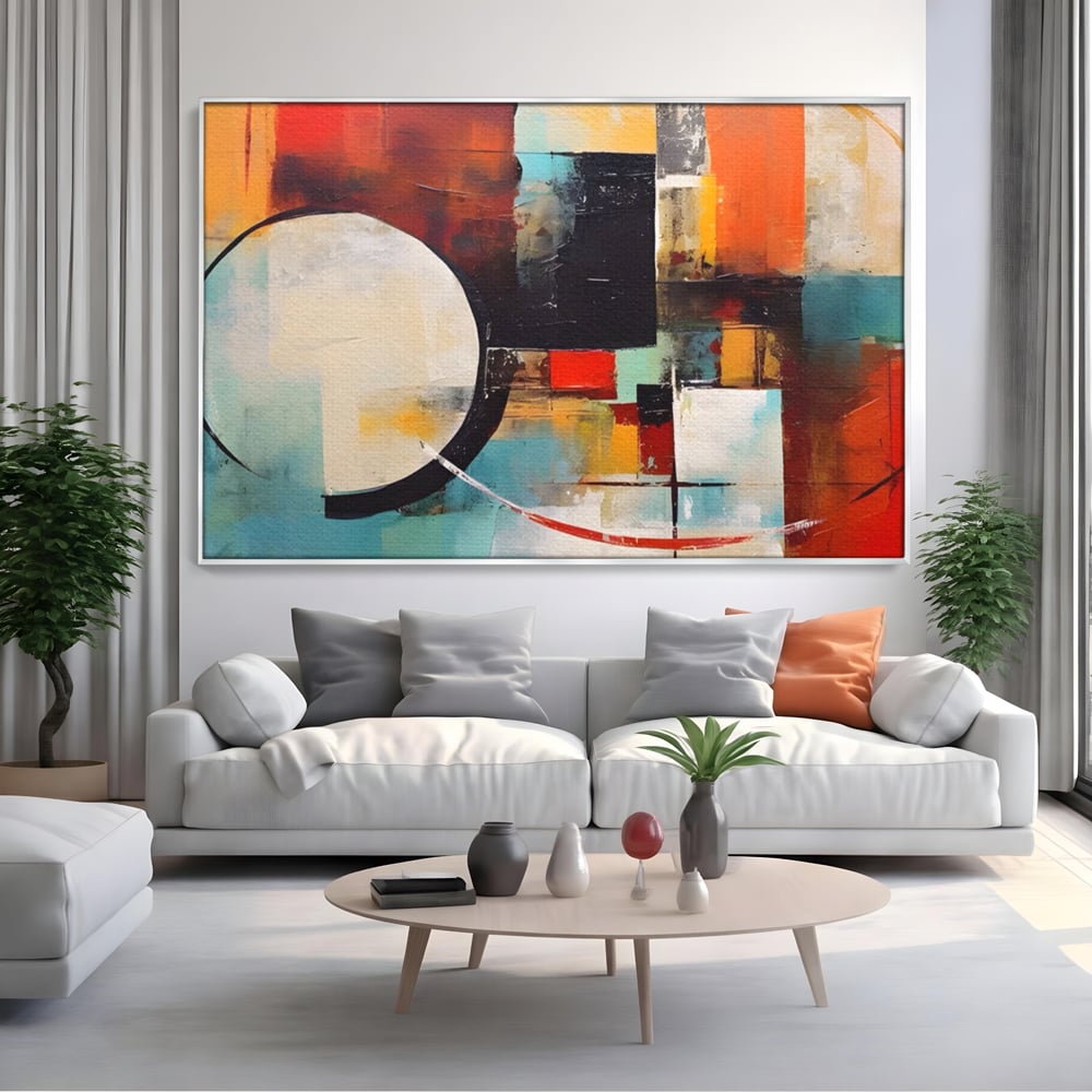 Tablou Canvas Premium LuxCanva® A1583, Melodia Infinitului , Dormitor, Abstract, Decorativ, Armonie, Living, Culori Vibrante