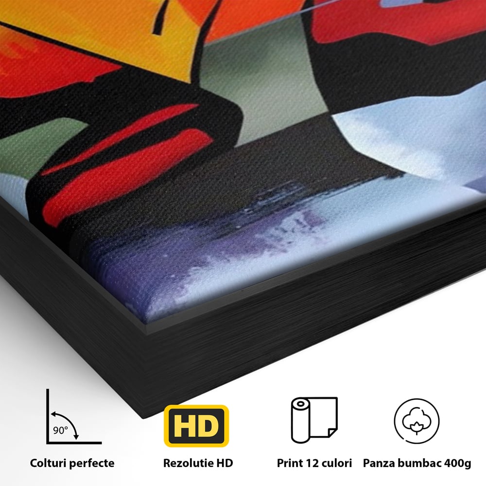 Leinwandbilder Premium LuxCanva® A1584, Somn Lin , Zimmer, Dekorativ, Abstrakt, Gesicht, Wohnen, Lebendige Farben