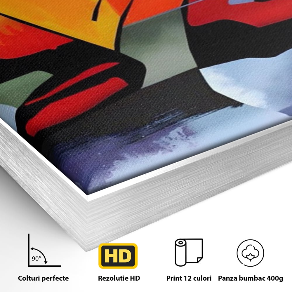 Leinwandbilder Premium LuxCanva® A1584, Somn Lin , Zimmer, Dekorativ, Abstrakt, Gesicht, Wohnen, Lebendige Farben