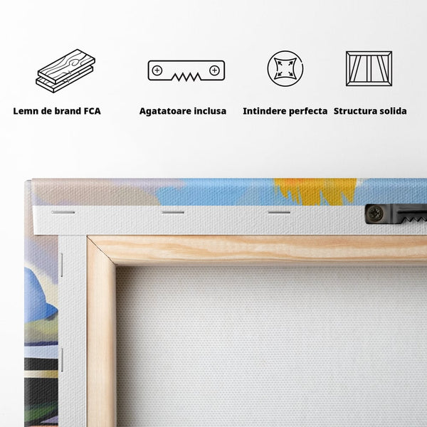 Leinwandbilder Premium LuxCanva® A1584, Somn Lin , Zimmer, Dekorativ, Abstrakt, Gesicht, Wohnen, Lebendige Farben