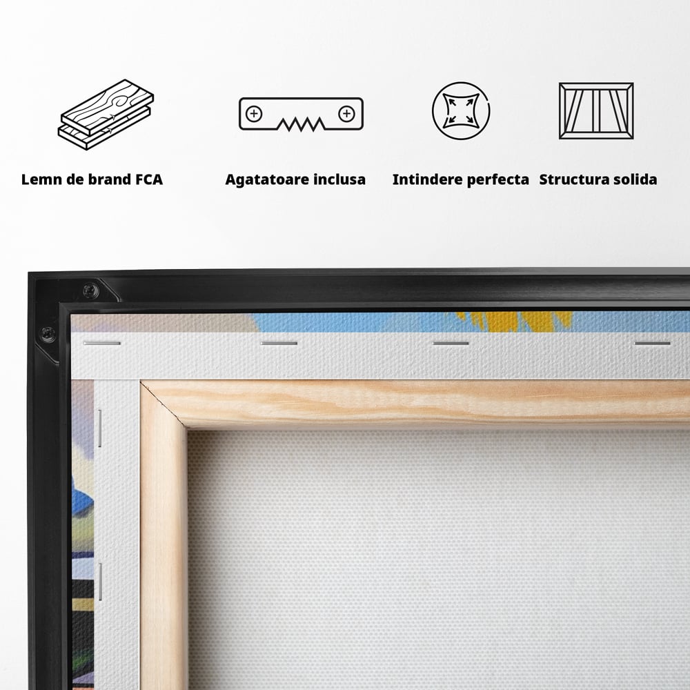 Leinwandbilder Premium LuxCanva® A1584, Somn Lin , Zimmer, Dekorativ, Abstrakt, Gesicht, Wohnen, Lebendige Farben