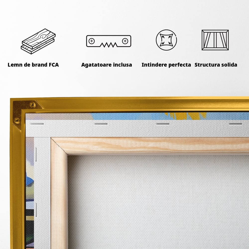 Leinwandbilder Premium LuxCanva® A1584, Somn Lin , Zimmer, Dekorativ, Abstrakt, Gesicht, Wohnen, Lebendige Farben