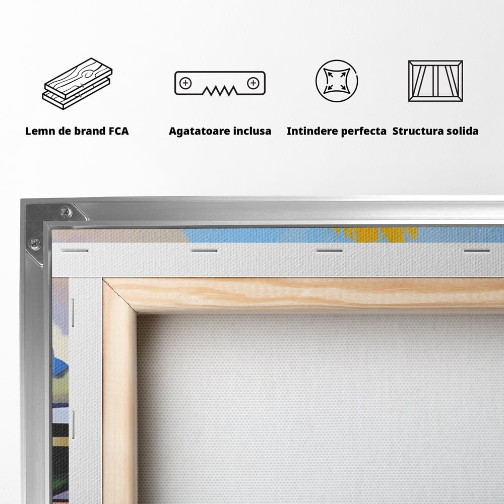 Leinwandbilder Premium LuxCanva® A1584, Somn Lin , Zimmer, Dekorativ, Abstrakt, Gesicht, Wohnen, Lebendige Farben